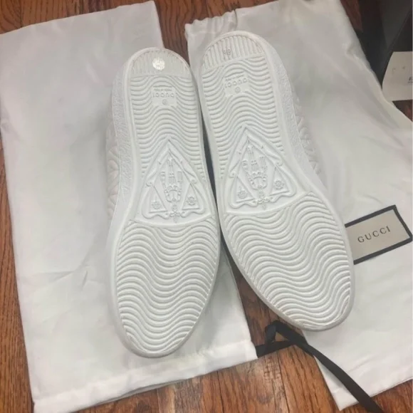Men's Gucci Ace Rhombus White Sneakers